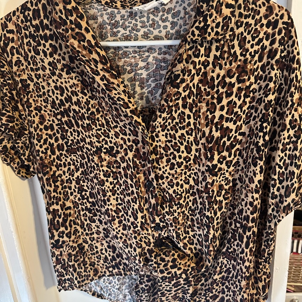 Leopard Print Women's Top